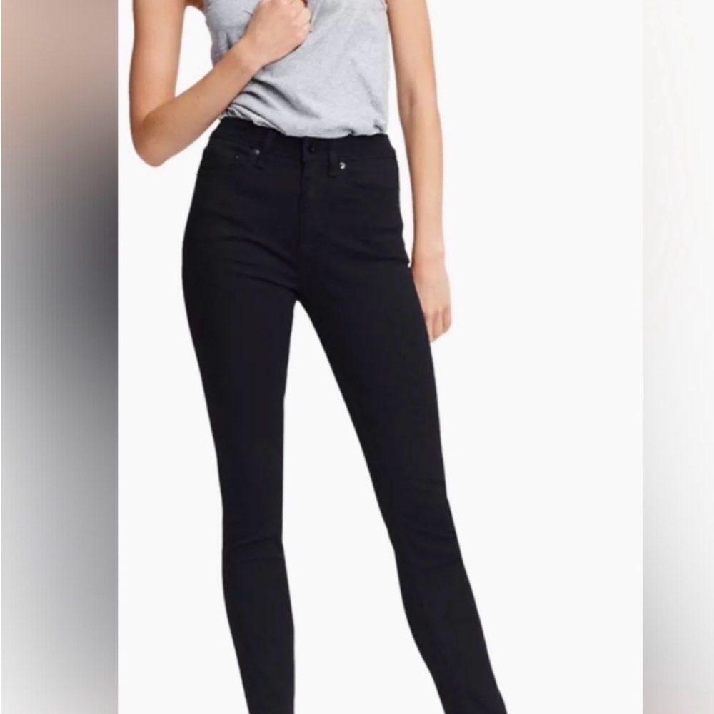 Rag & Bone High Rise Straight Jeans in Coal Size 30